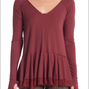 NWT Free People Long Sleeve Top